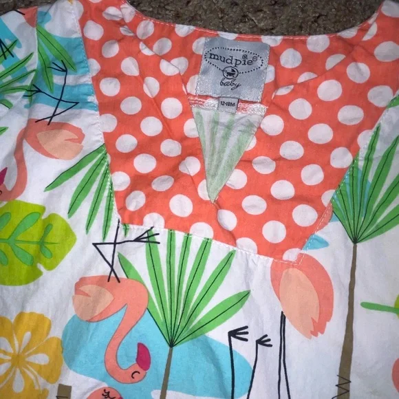 12 month toddler girls spring/summer dress bundle | 3 pieces total - Picture 5 of 16